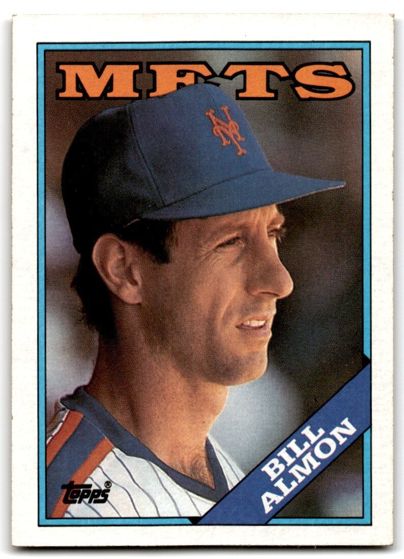 1988 Topps Baseball Card Bill Almon New York Mets #787