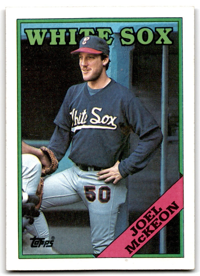 1988 Topps Baseball Card Joel McKeon Chicago White Sox #409