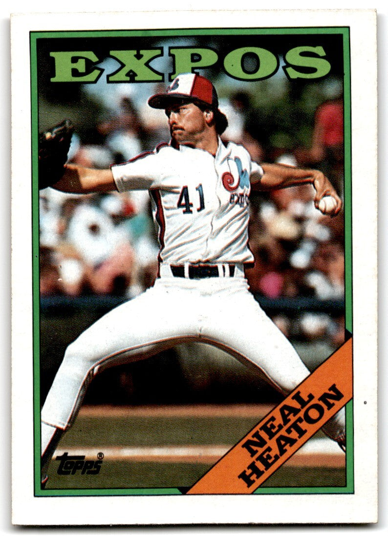 1988 Topps Baseball Card Neal Heaton Montreal Expos #765