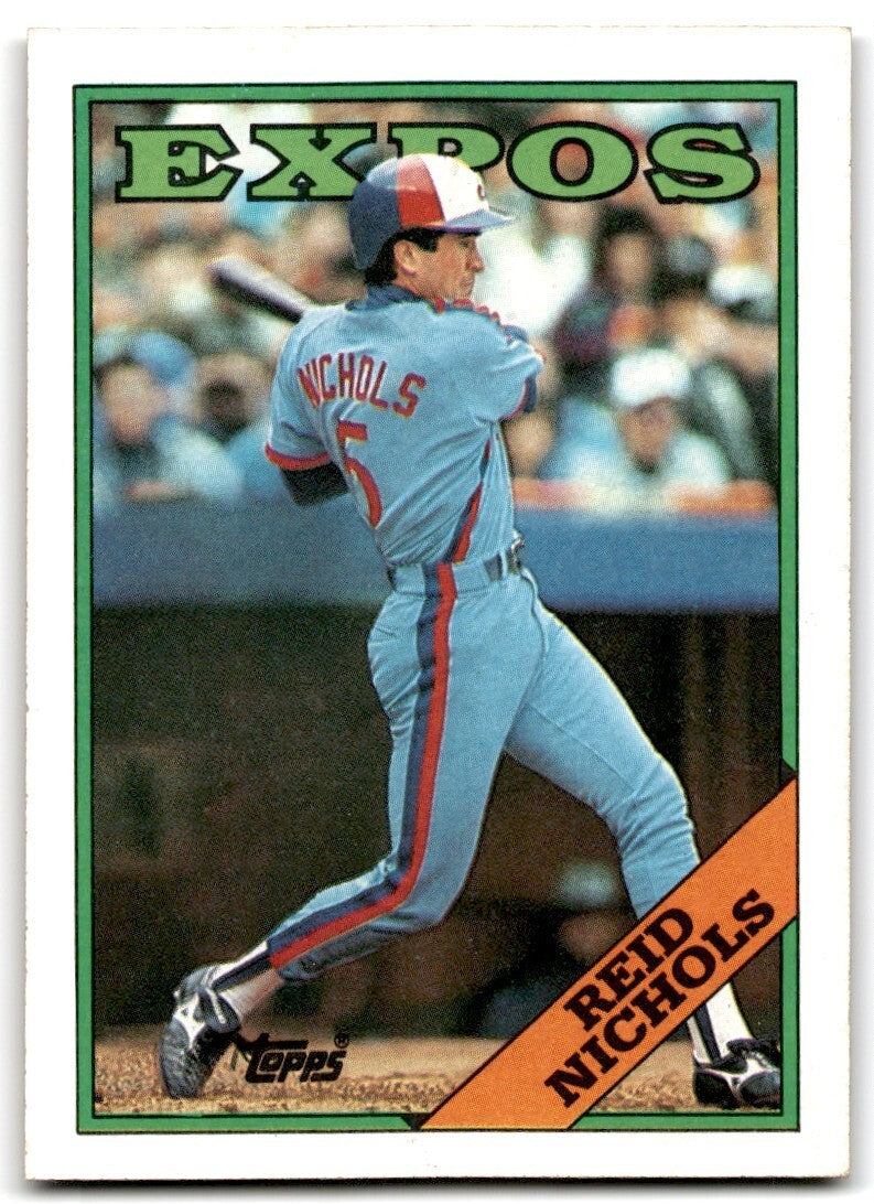 1988 Topps Baseball Card Reid Nichols Montreal Expos #748