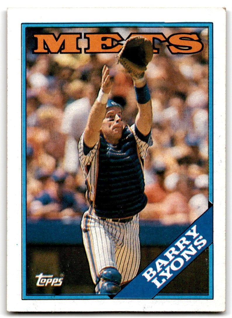 1988 Topps Baseball Card Barry Lyons Rookie New York Mets #633
