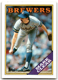 1988 Topps Baseball Card Mark Clear Milwaukee Brewers #742
