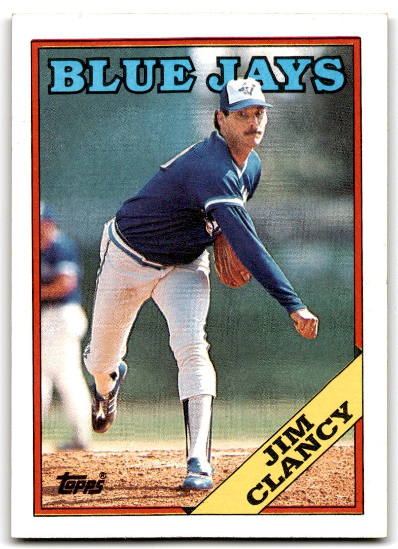 1988 Topps Baseball Card Jim Clancy Toronto Blue Jays #54