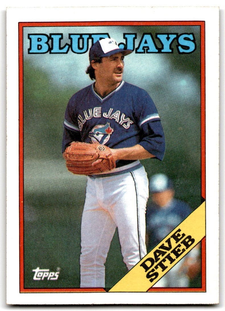 1988 Topps Baseball Card Dave Stieb Toronto Blue Jays #775