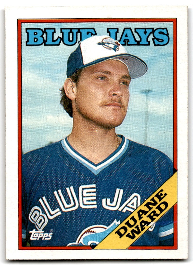 1988 Topps Baseball Card Duane Ward Toronto Blue Jays #696