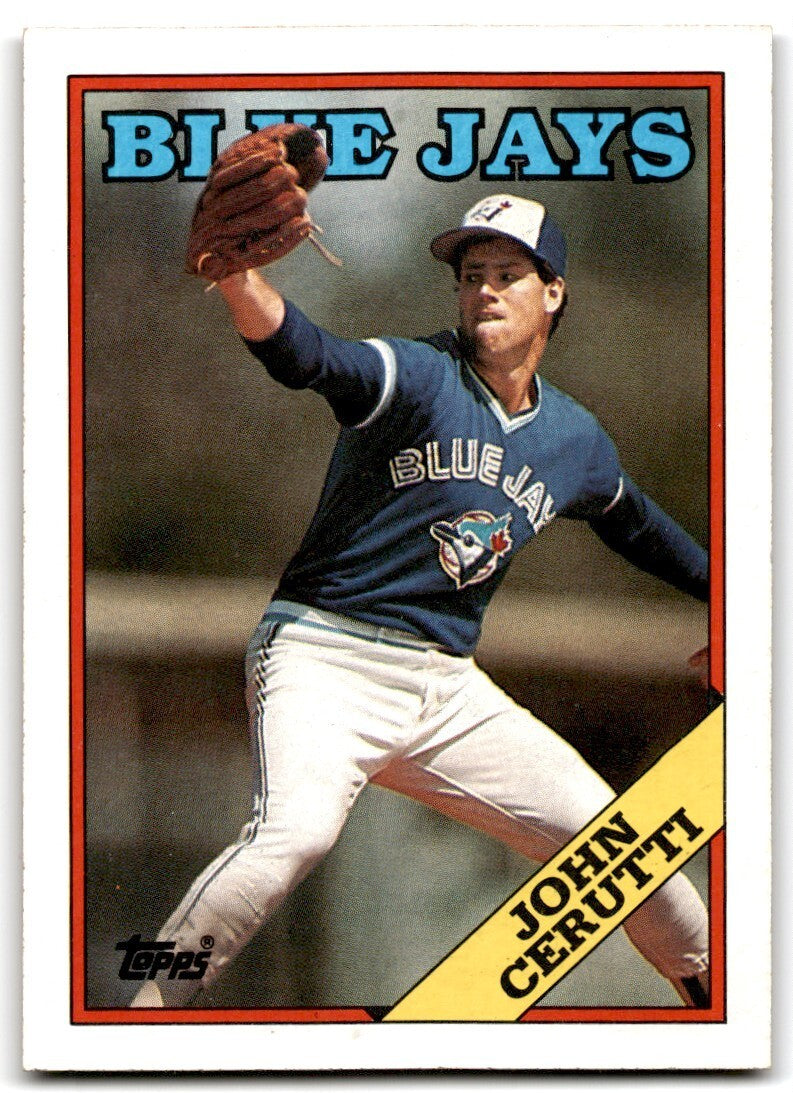 1988 Topps Baseball Card John Cerutti Toronto Blue Jays #191