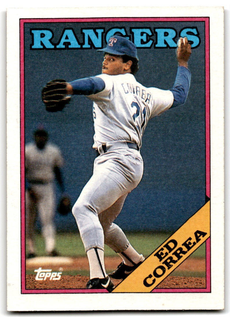 1988 Topps Baseball Card Ed Correa Texas Rangers #227