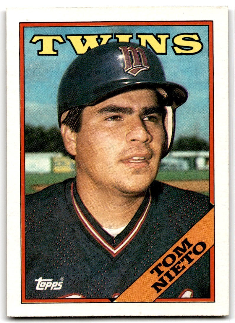 1988 Topps Baseball Card Tom Nieto Minnesota Twins #317