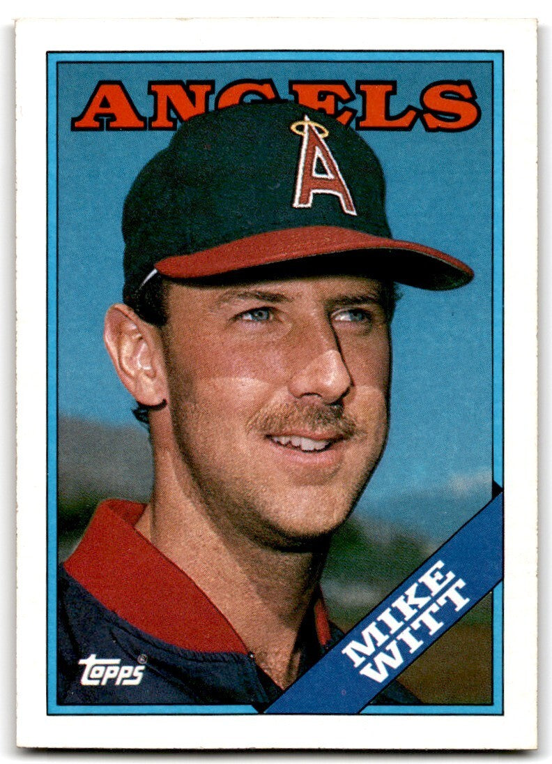 1988 Topps Baseball Card Mike Witt California Angels #270