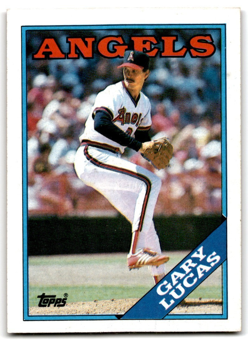 1988 Topps Baseball Card Gary Lucas California Angels #524