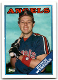1988 Topps Baseball Card Butch Wynegar California Angels #737