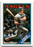 1988 Topps Baseball Card Jack Howell California Angels #631