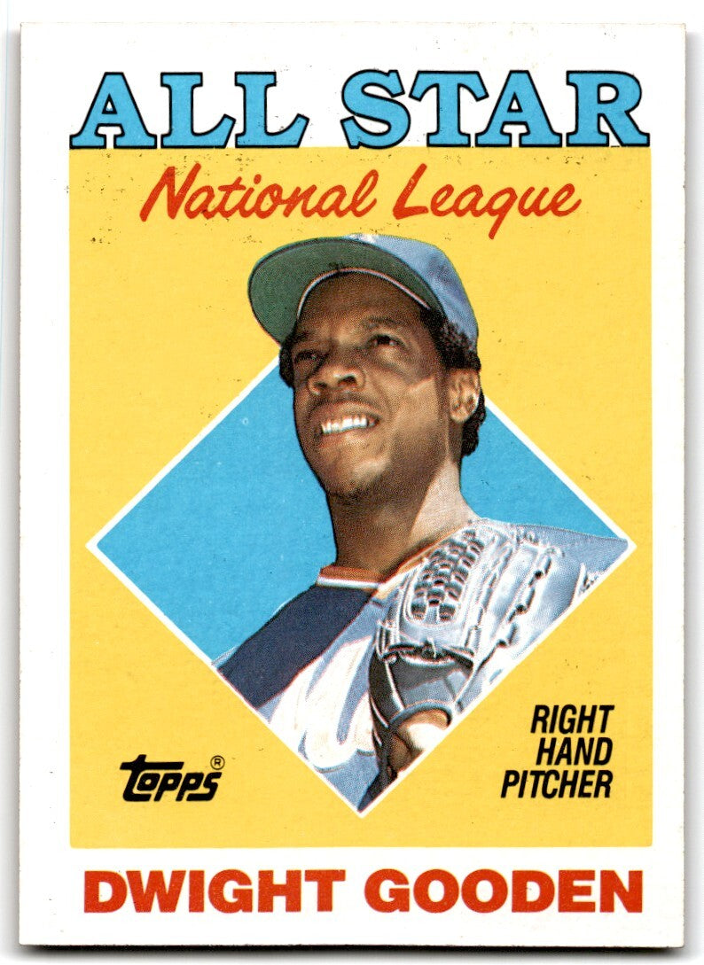 1988 Topps Baseball Card Dwight Gooden New York Mets #405