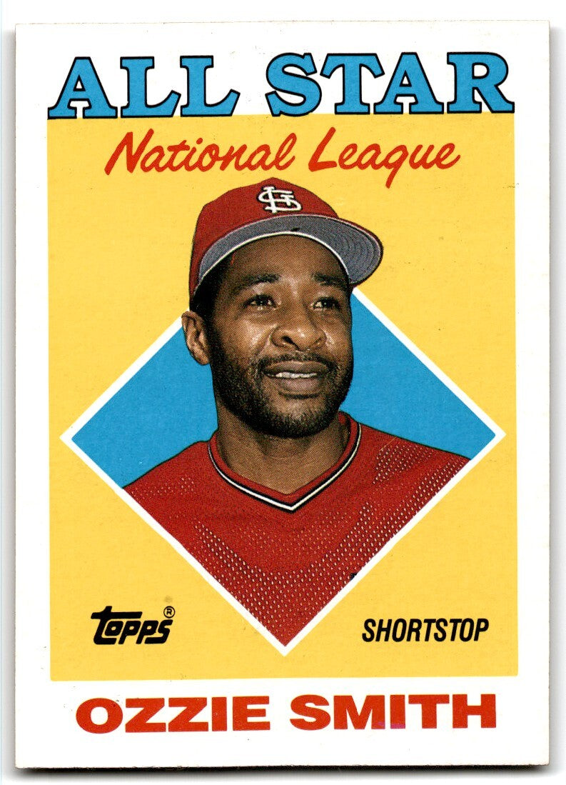1988 Topps Baseball Card Ozzie Smith St. Louis Cardinals #400