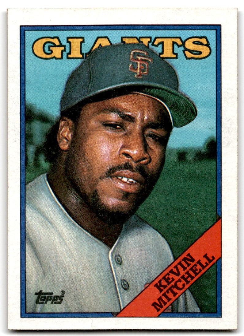 1988 Topps Baseball Card Kevin Mitchell San Francisco Giants #497