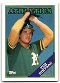 1988 Topps Baseball Card Tim Birtsas Oakland Athletics #501