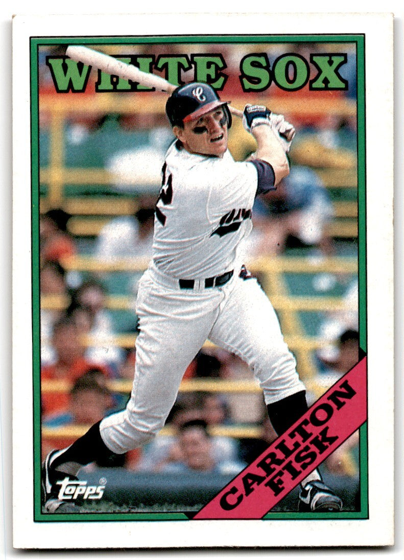 1988 Topps Baseball Card Carlton Fisk Chicago White Sox #385
