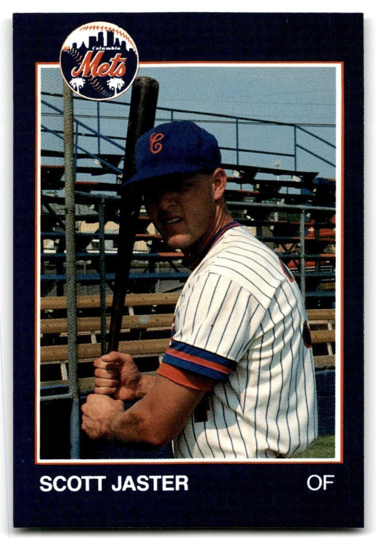 1988 Grand Slam Baseball Card Scott Jaster c Columbia Mets #25