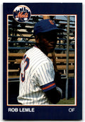 1988 Grand Slam Baseball Card Rob Lemle c Columbia Mets #21
