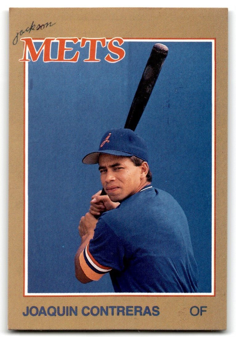1988 Grand Slam Baseball Card Joaquin Contreras b Jackson Mets #20