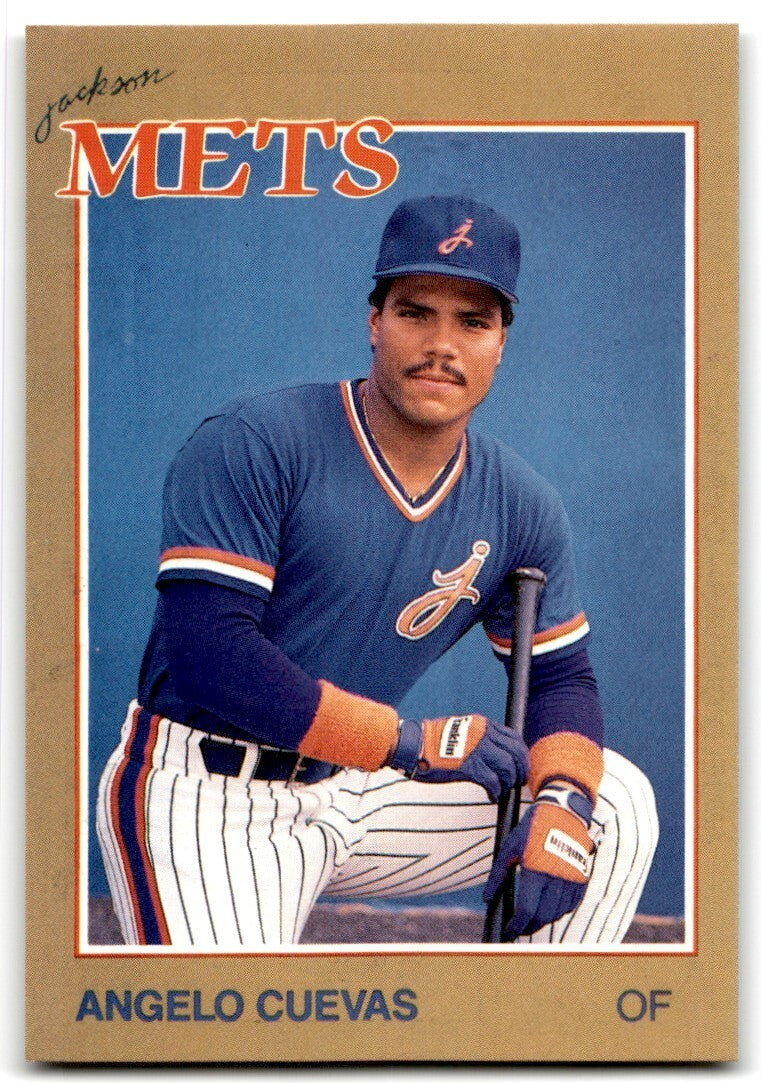1988 Grand Slam Baseball Card Angelo Cuevas b Jackson Mets #21