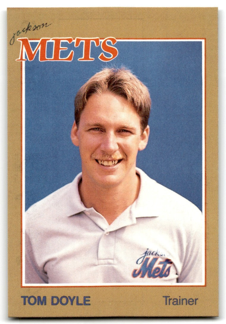1988 Grand Slam Baseball Card Tom Doyle b Jackson Mets #7