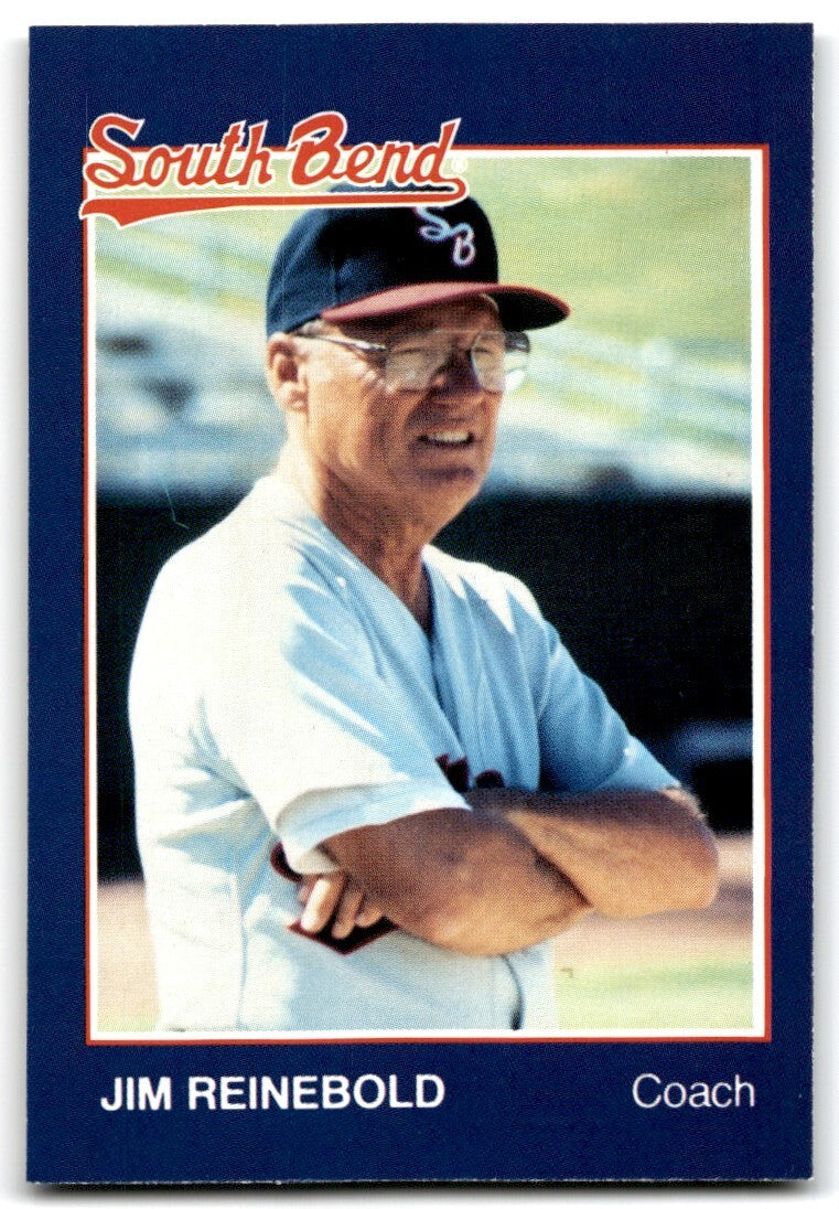 1988 Grand Slam Baseball Card Jim Reinebold b South Bend White Sox #16