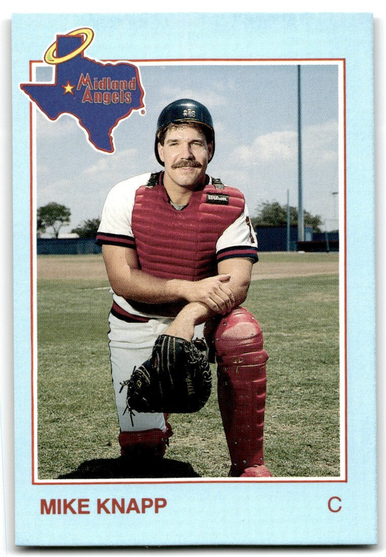 1988 Grand Slam Baseball Card Mike Knapp Midland Angels #13