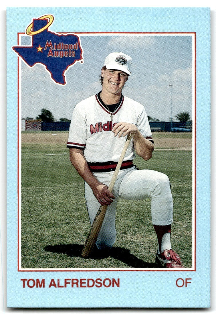 1988 Grand Slam Baseball Card Tom Alfredson Midland Angels #15