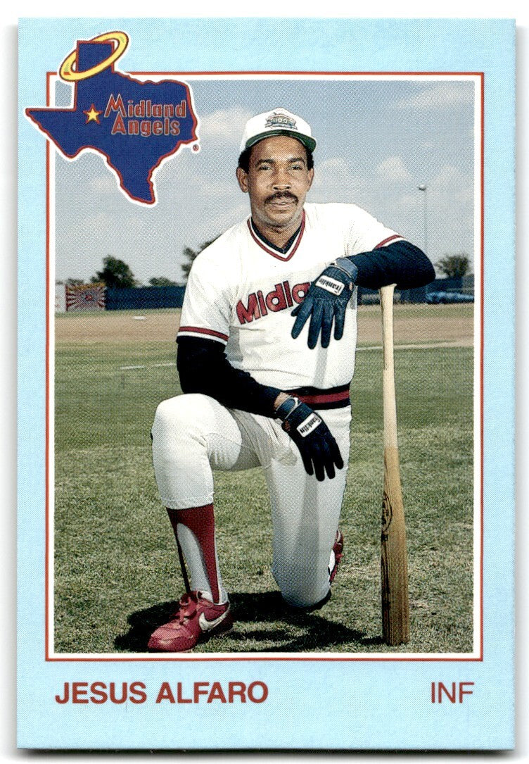 1988 Grand Slam Baseball Card Jesus Alfaro Midland Angels #19