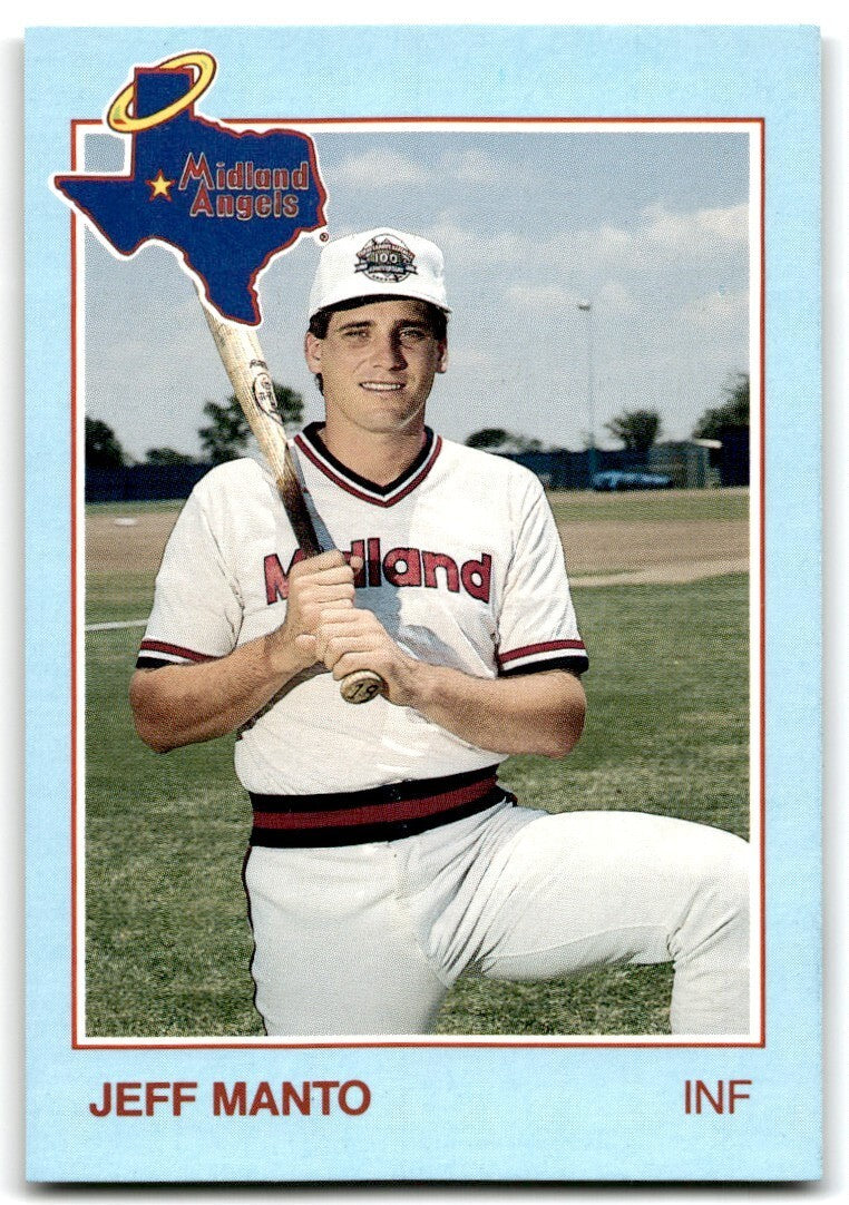 1988 Grand Slam Baseball Card Jeff Manto Midland Angels #21