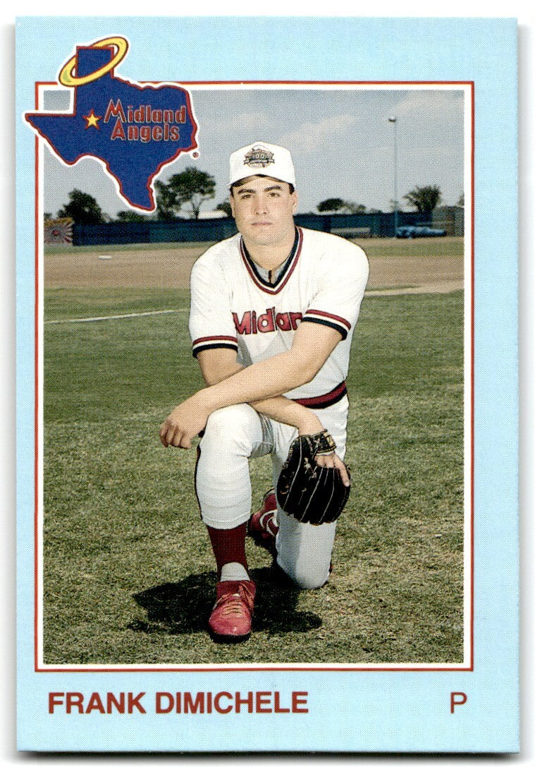 1988 Grand Slam Baseball Card Frank Dimichele b Midland Angels #8