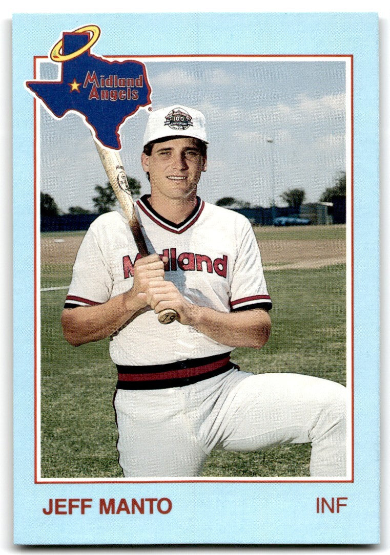 1988 Grand Slam Baseball Card Jeff Manto b Midland Angels #21