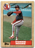 1987 Topps Baseball Card Donnie Moore California Angels #115