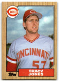 1987 Topps Baseball Card Tracy Jones Rookie Cincinnati Reds #146