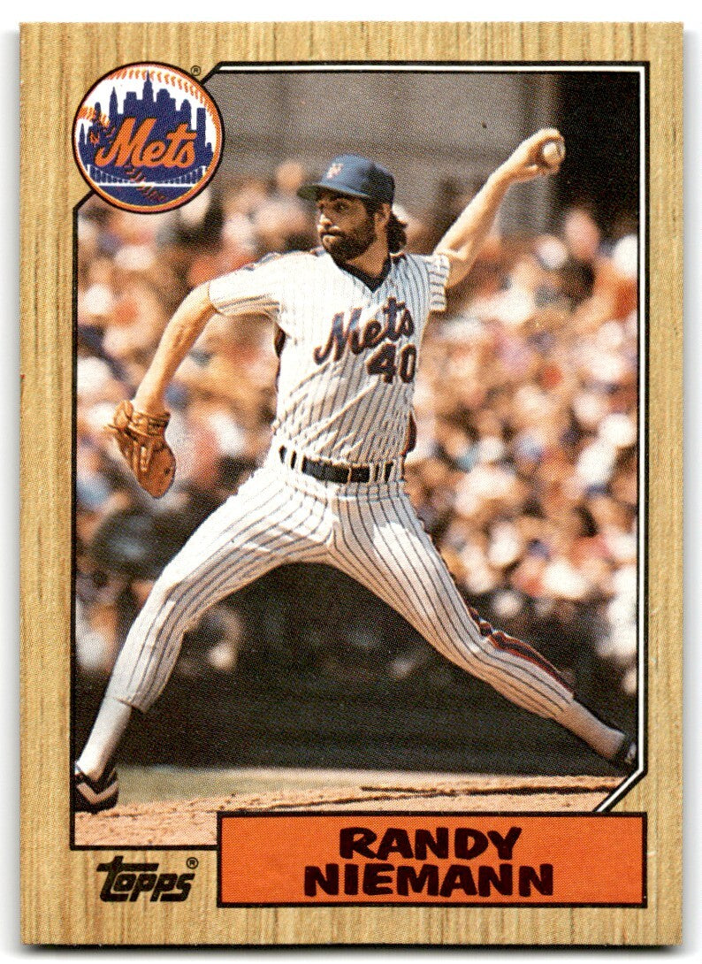 1987 Topps Baseball Card Randy Niemann New York Mets #147