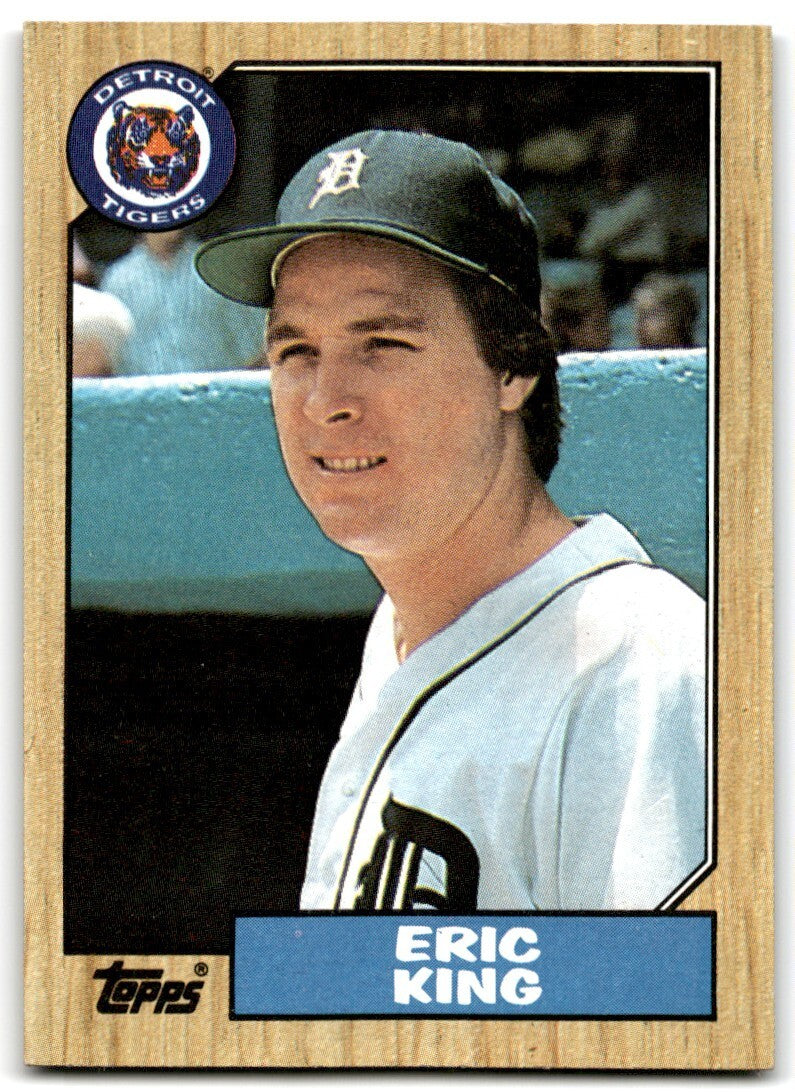 1987 Topps Baseball Card Eric King Rookie Detroit Tigers #36