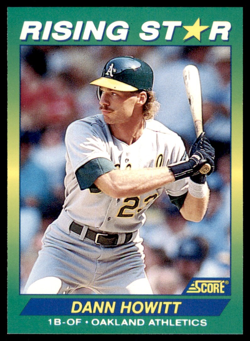 1992 Score 100 Rising Stars Dann Howitt . Oakland Athletics #68