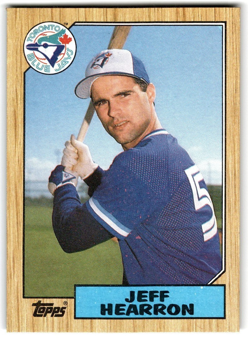 1987 Topps Baseball Cards Jeff Hearron Rookie Toronto Blue Jays #274