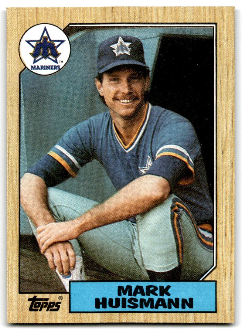 1987 Topps Baseball Cards Mark Huismann Seattle Mariners #187
