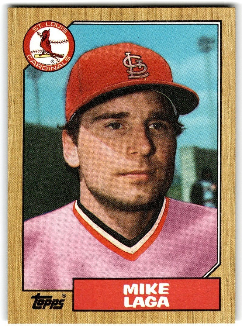 1987 Topps Baseball Cards Mike Laga St. Louis Cardinals #321