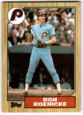1987 Topps Baseball Cards Ron Roenicke Philadelphia Phillies #329
