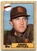 1987 Topps Baseball Cards Graig Nettles San Diego Padres #205