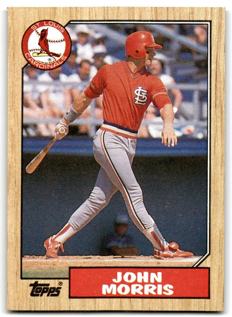 1987 Topps Baseball Cards John Morris St. Louis Cardinals #211