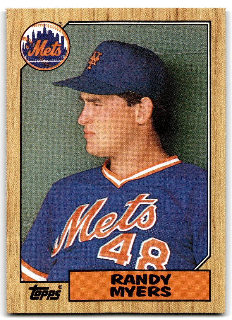 1987 Topps Baseball Cards Randy Myers Rookie New York Mets #213