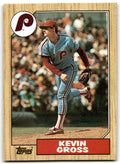 1987 Topps Baseball Cards Kevin Gross Philadelphia Phillies #163