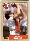1987 Topps Baseball Cards Bob Boone California Angels #166