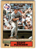 1987 Topps Baseball Cards Scott Fletcher Texas Rangers #462