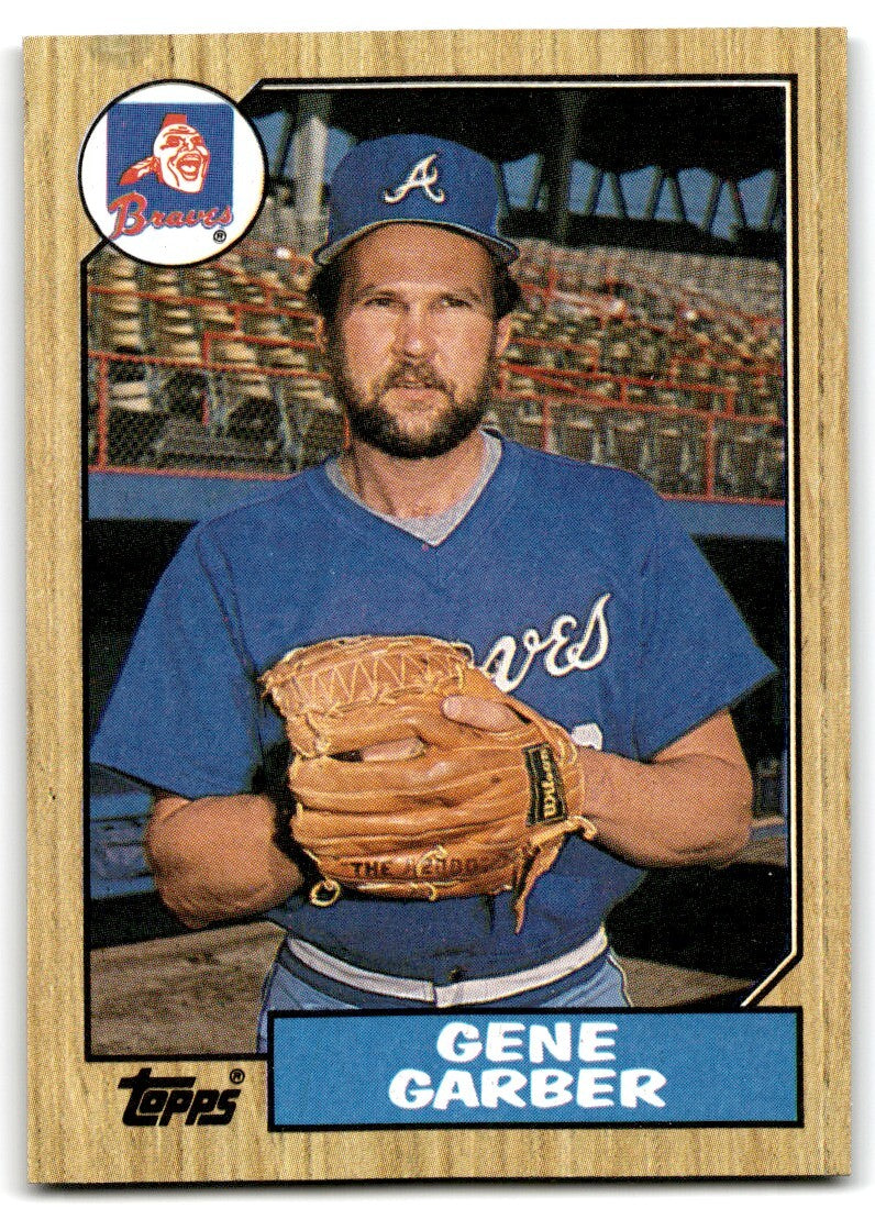 1987 Topps Baseball Cards Gene Garber Atlanta Braves #351