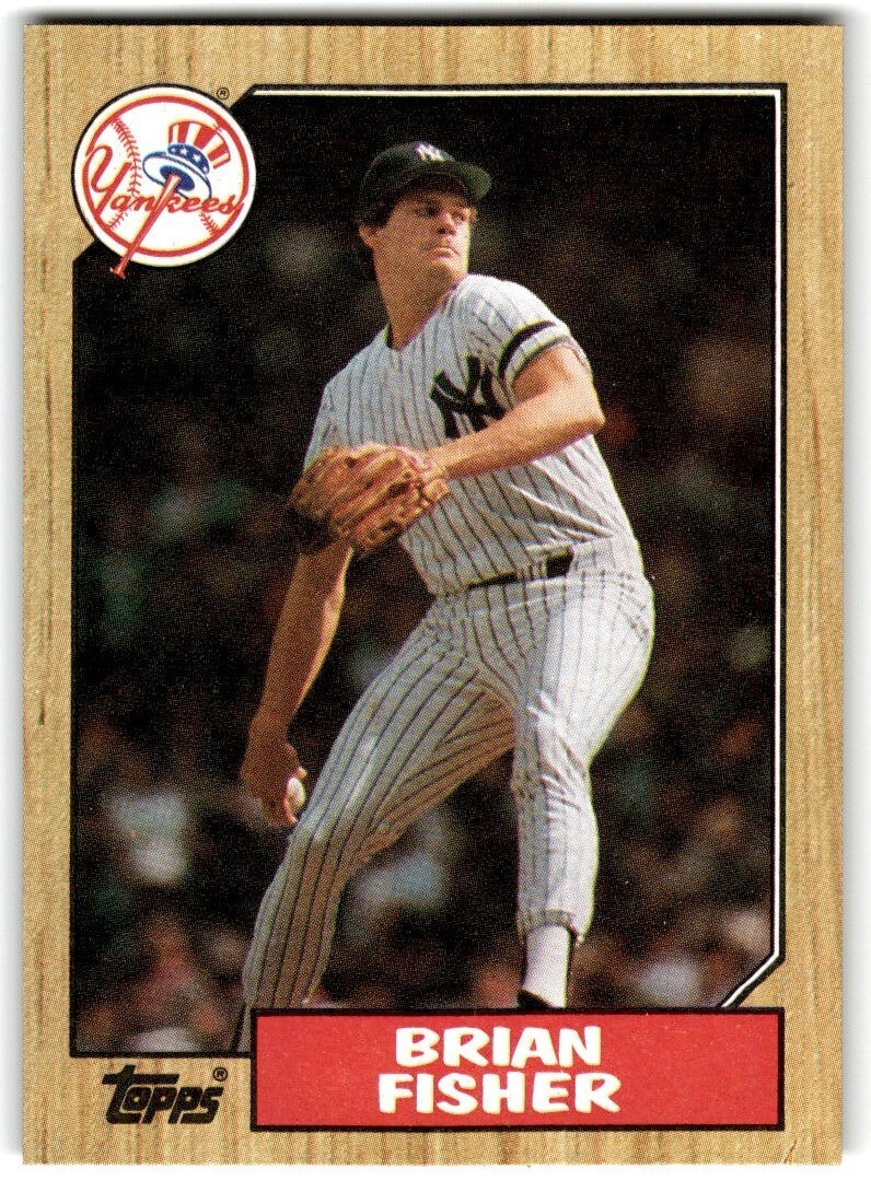 1987 Topps Baseball Cards Brian Fisher New York Yankees #316
